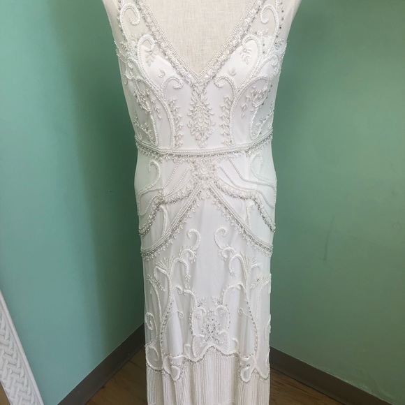 NWT BHlDN Sorrento ivory Formal long - Picture 7 of 9